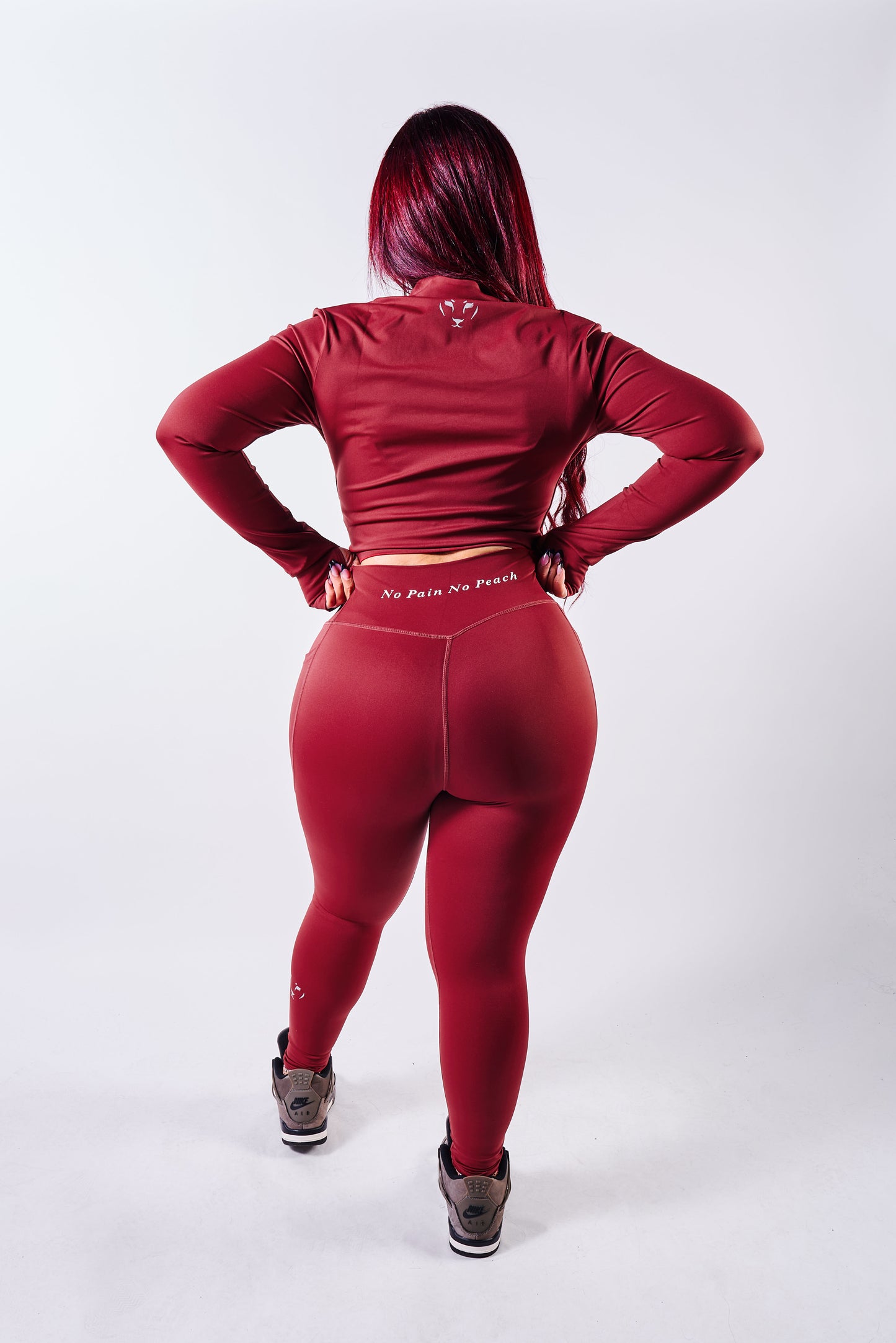 Lioness II's Bossy Red Wine Leggings